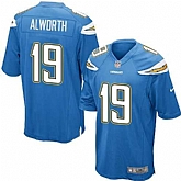 Nike Men & Women & Youth Chargers #19 Alworth Blue Team Color Game Jersey,baseball caps,new era cap wholesale,wholesale hats